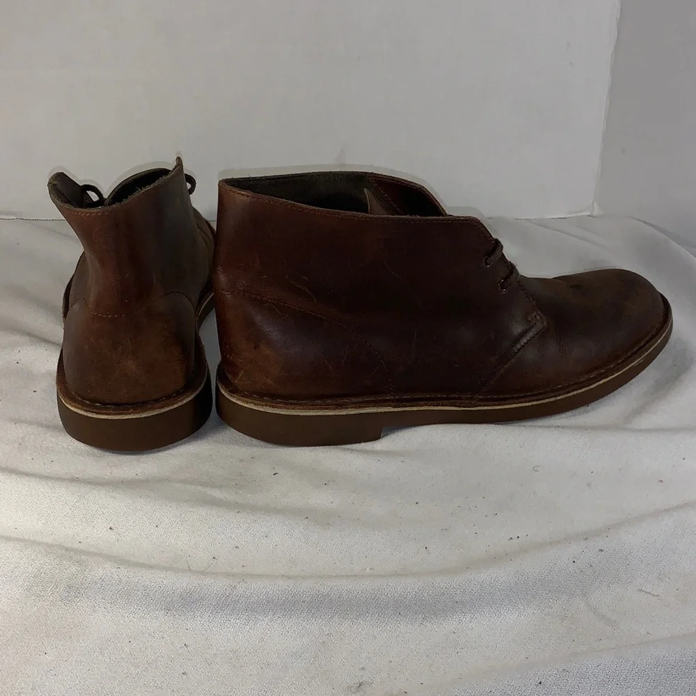 Clarks Men's Dark Brown Leather Chukka Boots